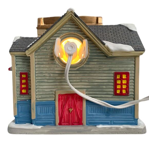 LEMAX Bean Happy Coffee Shop Lighted Porcelain Christmas Village Building 25929 - Picture 5 of 7